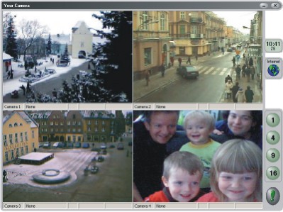 Remote video supervision system. Watching in mobile or PC. MPEG-4 SMS email FTP. Screen Shot
